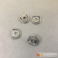 Luggage compartment eye hinge