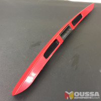 License plate cover light trim