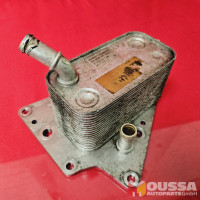 Oil cooler oil filter bracket