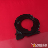 Timing belt lower metal trim